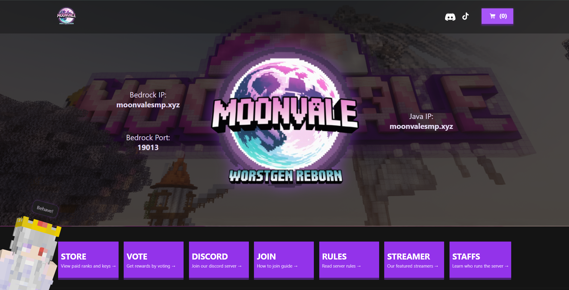 MoonVale Web App Interface
